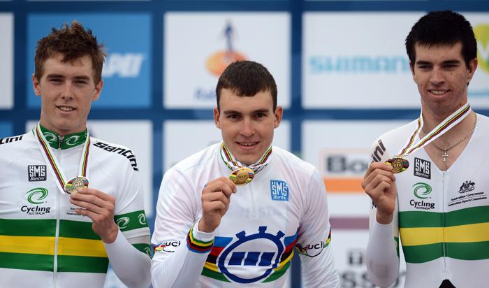 Антон Воробьёв — чемпион мира в гонке с раздельным стартом среди молодёжи. Фоторепортаж. Фото: Bryn Lennon/Getty Images